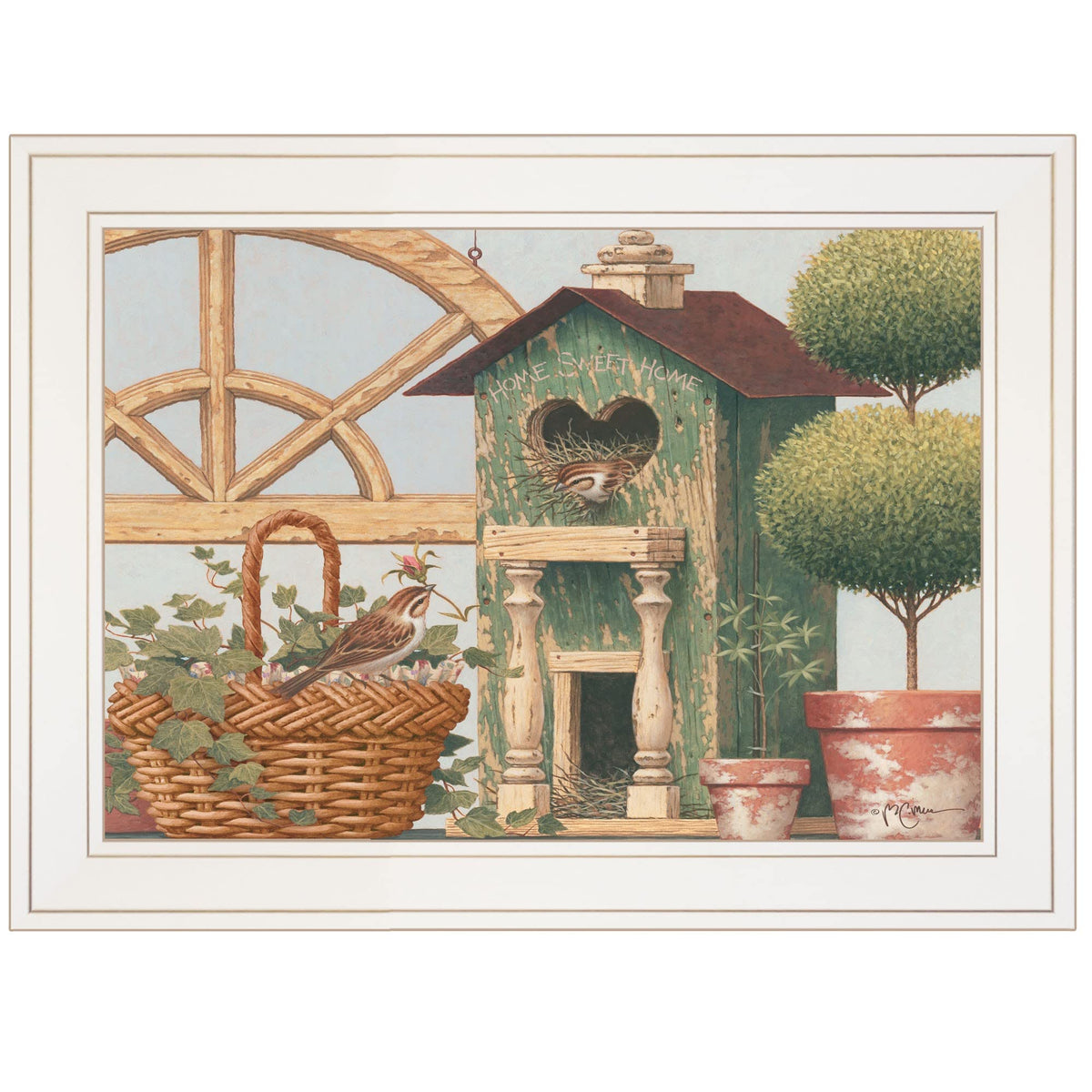 Home Sweet Home 1 White Framed Print Wall Art