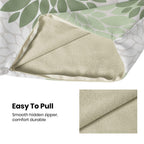 Cxmeifly Sage Green White Pillow Covers 24X24 Inch Set Of 2 Dahlia Floral Decor Throw Pillows Summer Modern Geometry Flower Outd