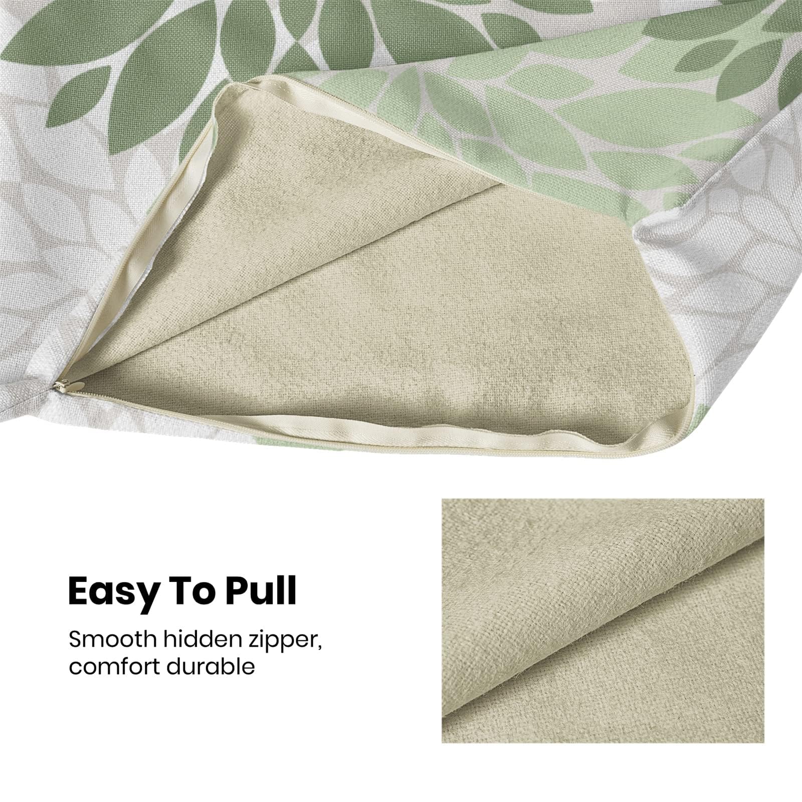 Cxmeifly Sage Green White Pillow Covers 24X24 Inch Set Of 2 Dahlia Floral Decor Throw Pillows Summer Modern Geometry Flower Outd