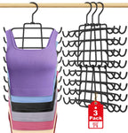 3Pcs Tank Top Hangers Space Saving Hanger Organizer Bra Hangers for Closet Organizer 360 Rotating Metal Closet Organizers and St