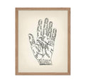 Poster Master Physiognomy and Palmistry Print 1899 - Palm Reading Guide Poster, Fine Art Print of a Vintage Scientific or Pseudo