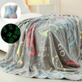 Anowpo Glow In The Dark Blanket Game Controller Gifts For Boys,Soft Kids Throw Gamer Blanket 3 4 5 6 7 8 9 10 11 12 Year Old Boy