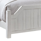 Progressive Furniture Elmhurst King Post Bed Distressed Cotton White