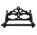 Comfy Hour Antique and Vintage Ocean Collection Cast Iron Tissue Holder, Toilet Paper Holder, Aged Old Fashioned Black