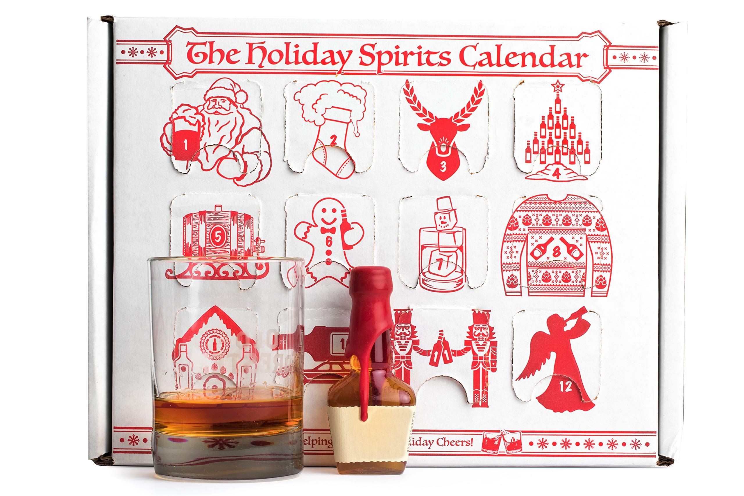 Advent Calendar For Alcohol & Adults | Gift Booze & Wine For Christmas 2024 | Great White Elephant & Holiday Party Hostess Prese