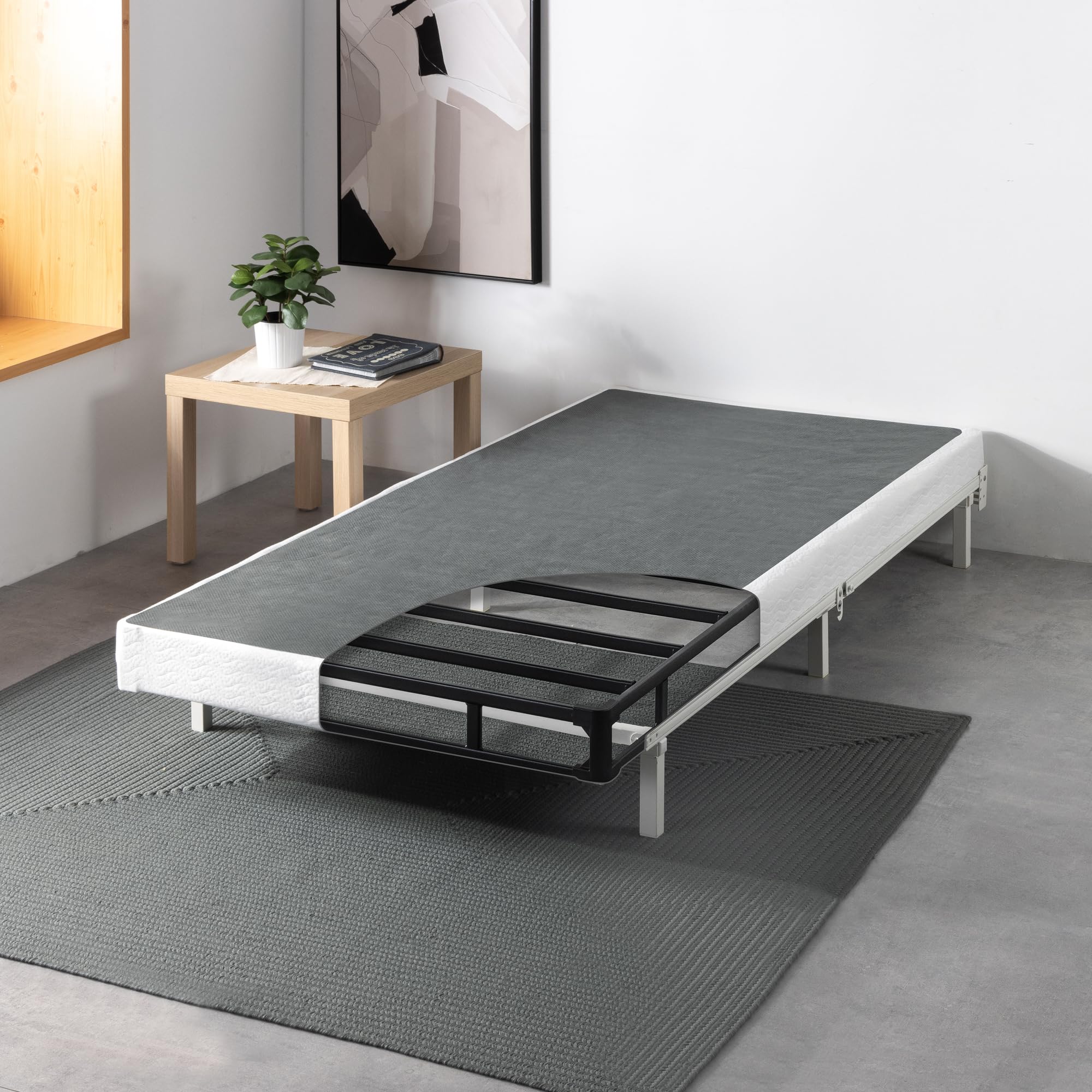 ZINUS 5 Inch Metal Smart Box Spring with Quick Assembly, Mattress Foundation, Strong Metal Frame, Easy Assembly, Twin XL