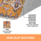 Collive Washable Indoor Door Mat, Non Slip Retro Floor Mat 20'' X 32'' Doormat Quick Absorbent Entrance Rug Distressed Front Doo