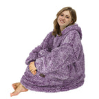 Catalonia Oversized Wearable Blanket Hoodie Sweatshirt, Comfortable Fluffy Sherpa Lounging Pullover For Adults Men Women Wife Gi