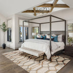Dalyn Rug Carmona Co7 Linen 3'1' X 5' Rectangle Soft Area Rug, Easy Clean, Non Shedding, Bedroom, Entry, Living Room, Dining Ro