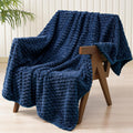 Phf Ultra Soft Flannel Fleece Throw Blanket, Lightweight 3D Jacquard Fleece Blanket, No Shedding, No Pilling, Luxury 340Gsm Aest