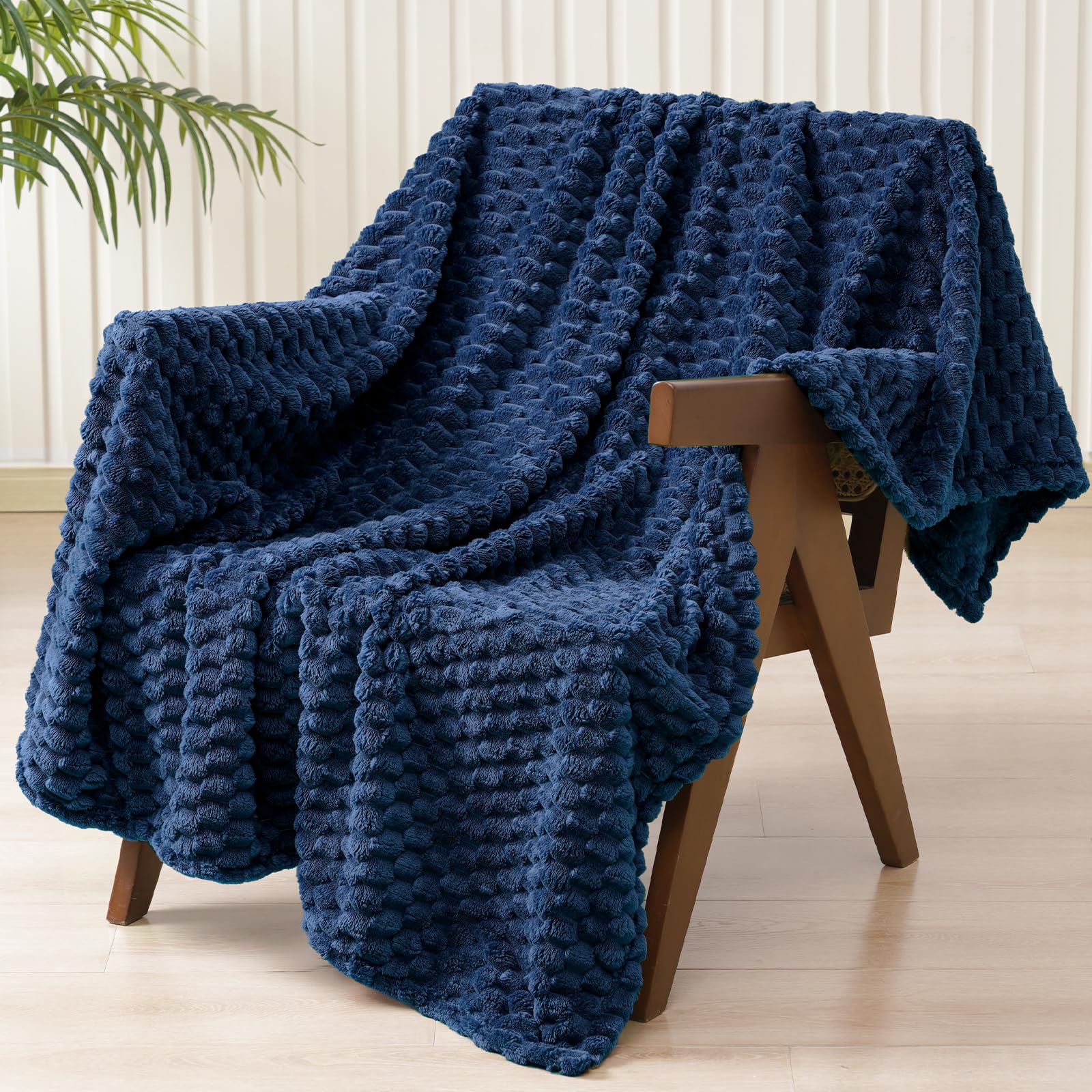 Phf Ultra Soft Flannel Fleece Throw Blanket, Lightweight 3D Jacquard Fleece Blanket, No Shedding, No Pilling, Luxury 340Gsm Aest