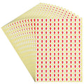 Dealzepic - Red Round Arrow Dot Stickers - Self Adhesive Peel And Stick Label | Products Inspection Defect Indicator - Pack Of 1