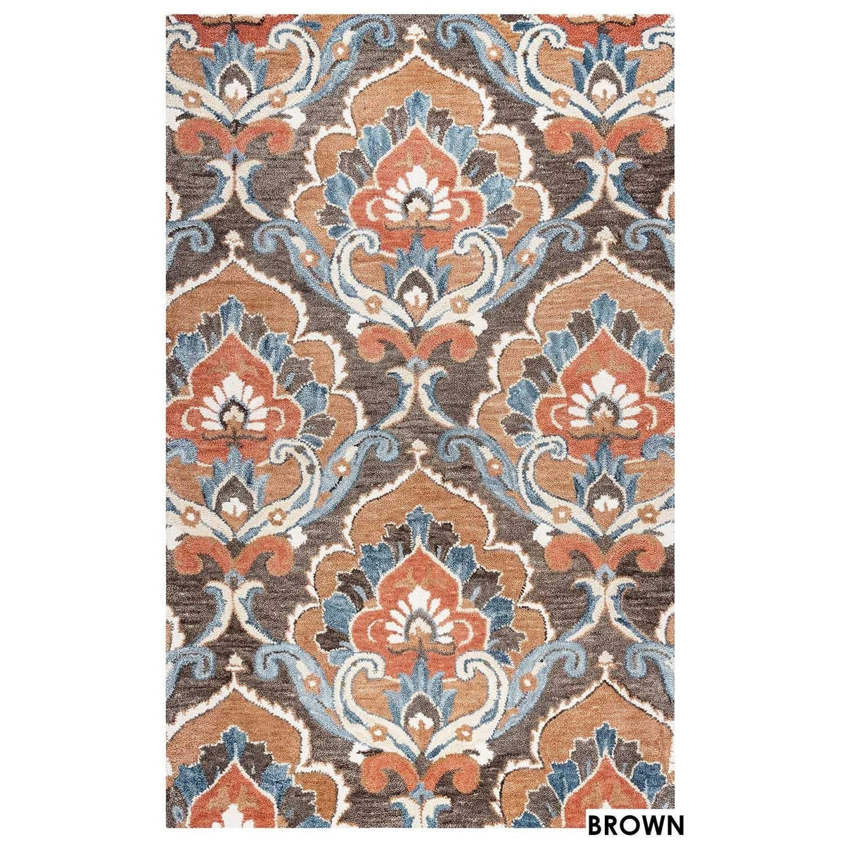 Napoli 8' X 10' Medallion Mocha/Ivory Hand-Tufted Area Rug