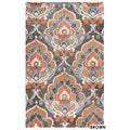 Napoli Alora Decor 2'6" X 8' Medallion Mocha/Ivory Hand-Tufted Area Rug