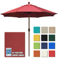 Eliteshade Usa 10-Year-Non-Fading 10Ft Market Umbrella Patio Umbrella Outdoor Table Umbrella With Ventilation, Burgundy