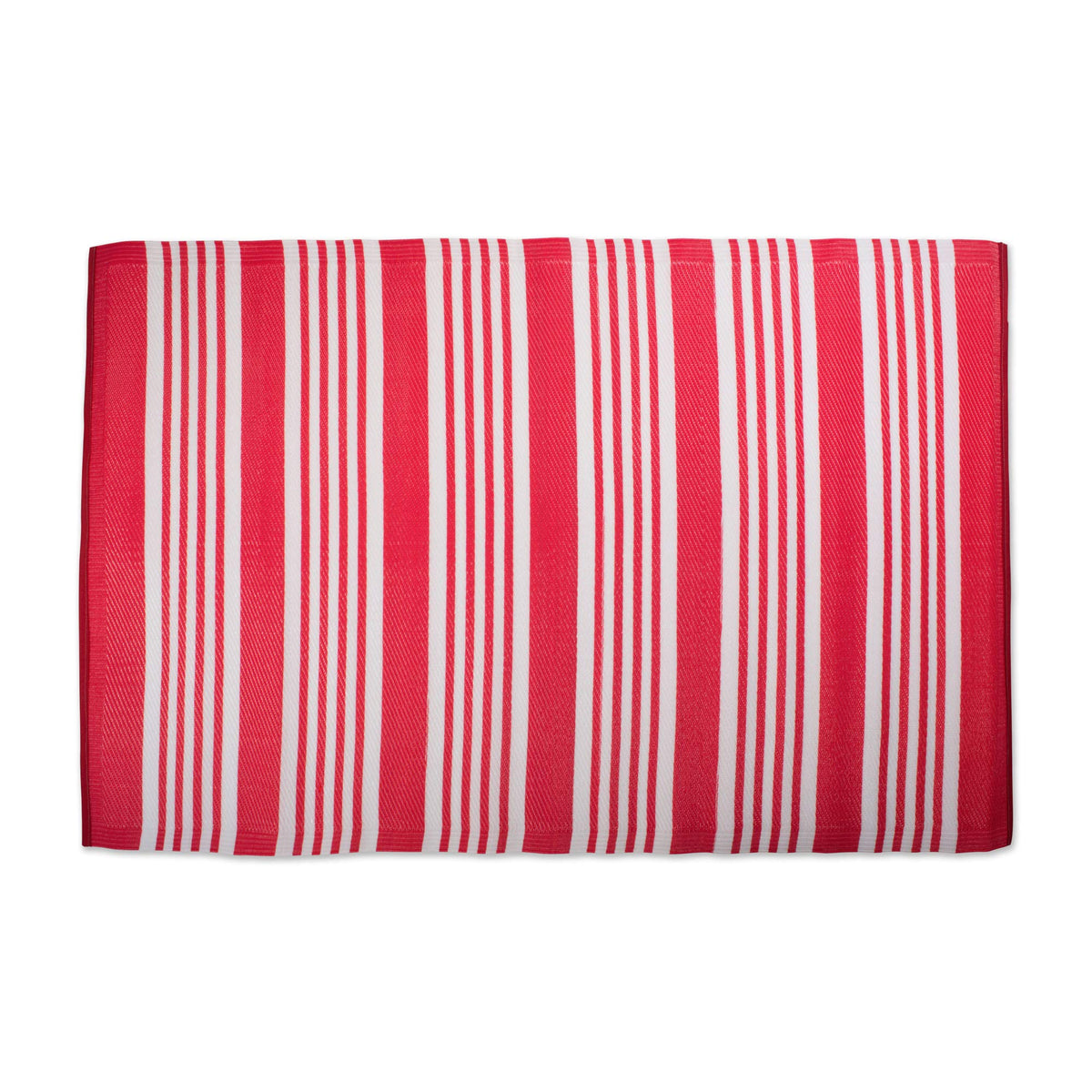 Dii Outdoor Rug Collection Reversible Woven Polypropylene Plastic Straw Mat, 4X6-Feet, Coral