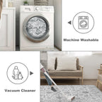 Area Rugs 8X10 Living Room - Machine Washable Rug Large Floor Carpet For Bedroom Dining Room Home