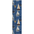 Addison Rugs Harpswell Ahp38 Blue 2'3" X 7'6" Indoor Outdoor Runner Rug, Easy Clean, Machine Washable, Non Shedding, Bedroom, Living Room, Dining Room, Kitchen, Patio Rug
