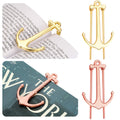 4 Pieces Bookmarks Book Page Holder Creative Bookmarks Book Page Marker Metal Page Holder For Home Office School Supplies (Golde