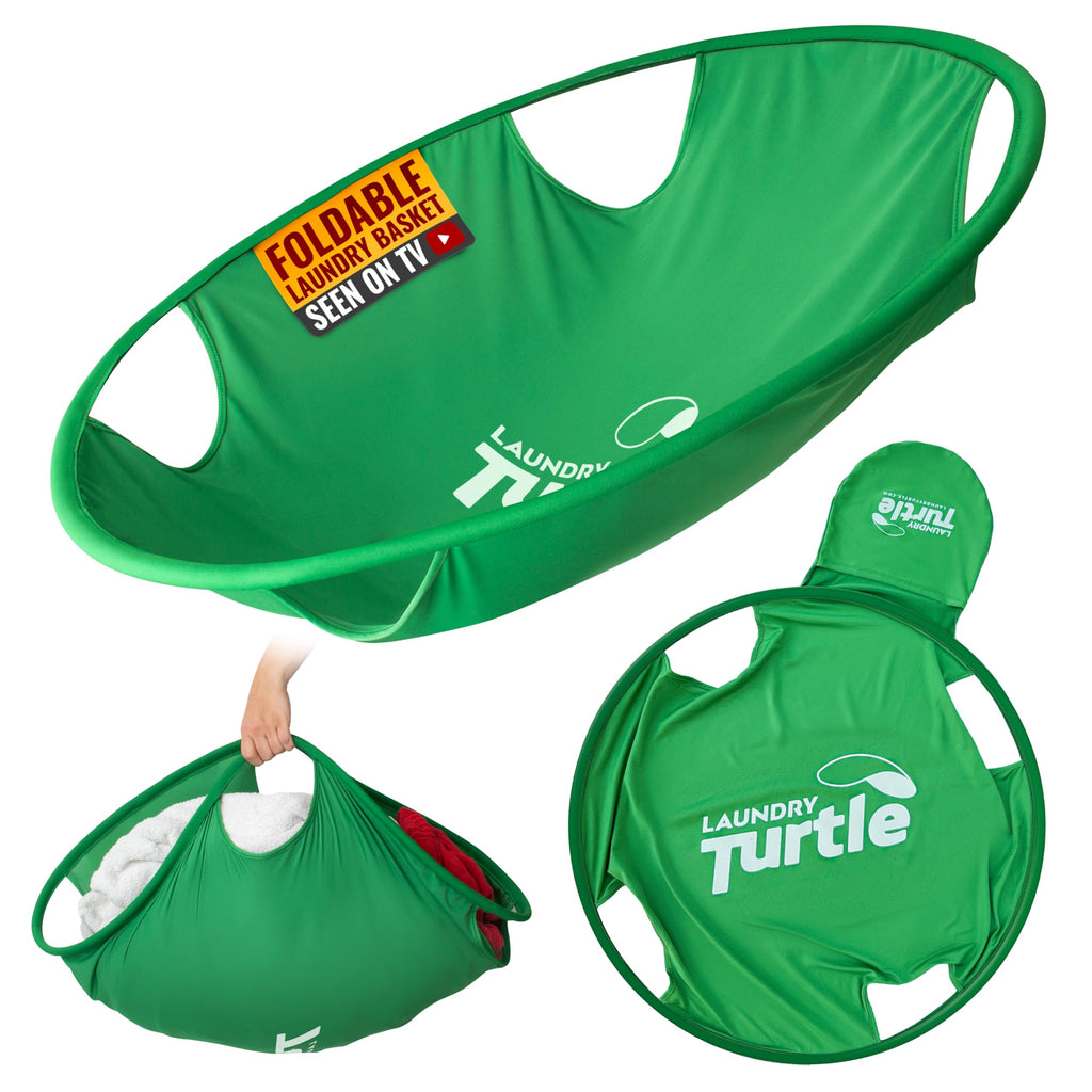 Laundry Turtle Large 26'' Collapsible Laundry Basket | Revolutionary Foldable Laundry Hamper & Laundry Basket for Dirty Clothes 
