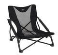 Cascade Mountain Tech Camping Chair - Low Profile Folding Chair For Camping, Beach, Picnic, Barbeques, Sporting Event With Carry Bag , Black