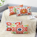 Pyonic Outdoor Waterproof Throw Pillow Covers For Patio Furniture Decorative Boho Pillow Covers 12X20 Floral Printed For Patio T