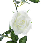 Felice Arts 2 Pcs Fake Rose Vine 13 Ft Artificial Garland With Cream Rose Flowers For Bedroom Wedding Arch Table Arrangement Gar