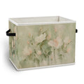 JMICPTUB Abstract Sage Green Pink Floral Storage Bin Box with Handles