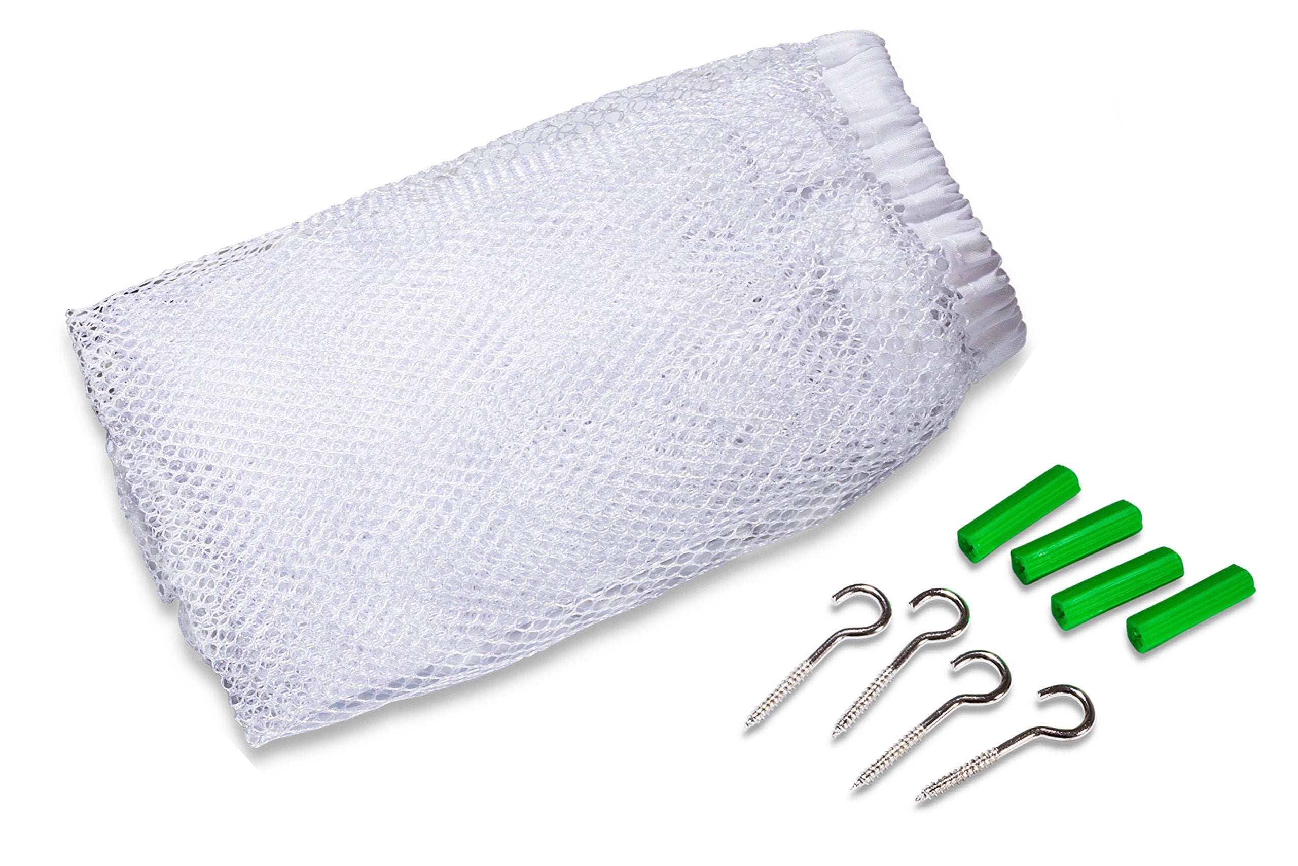 Handy Laundry Jumbo Toy Hammock, White, Organize Stuffed Animals & Children'S Toys With This Mesh Hammock, Great Decor, Neatly Organizing Kid'S Toys And Stuffed Animals, Expands To 5.5 Feet, (2-Pack)