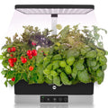 Serenelife Hydroponic Herb Garden 11 Pods, Indoor Growing System,Smart Indoor Plant System W/Height Adjustable Led Grow Light (B