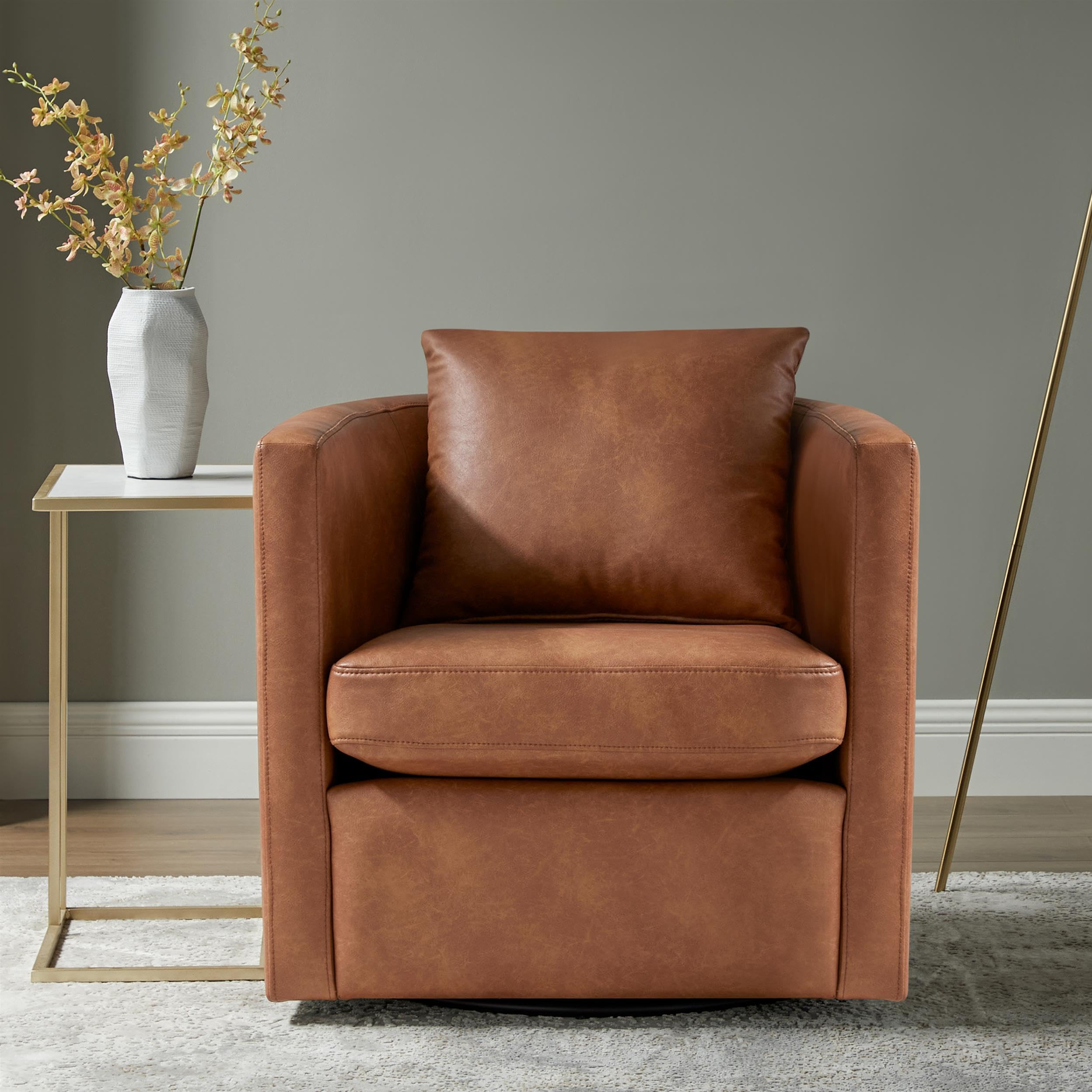 Comfort Pointe Sheldon Swivel Barrel Chair