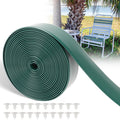 Lukloy 2' Wide Vinyl Straps For Patio Chairs Repair 20Ft Long Patio Garden Furniture Replacement Straps With 20 Rivets, Dark Green