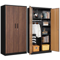 Letaya Metal Storage Cabinets,72' Employee Lockers Steel Wardrobe With Lock Door For Office,Home,School,Gym,Fire Department,Hot