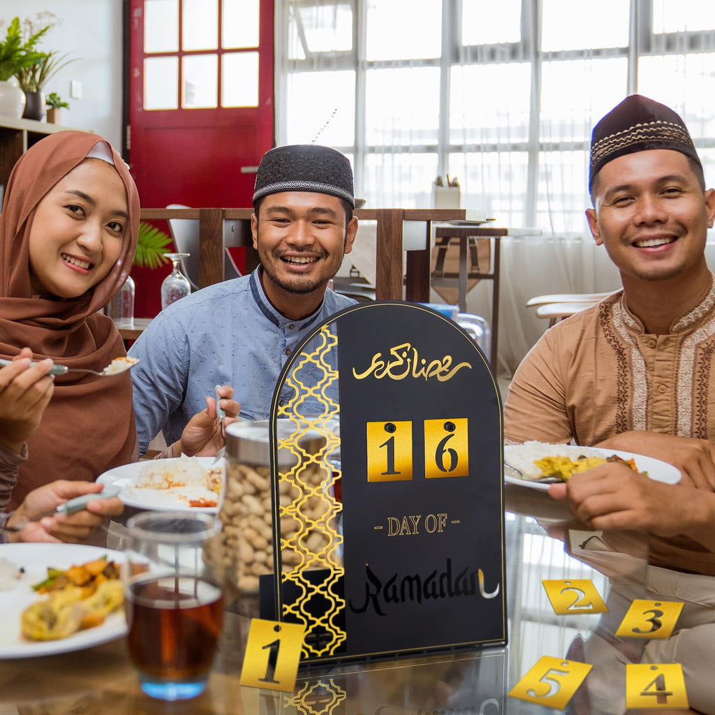 Chiisong Metal Ramadan Calendar Til Eid Decorations For Home 30 Days Ramadan Mubarak Countdown Calendar Eid Al Fitr Good Deeds M