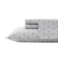 Tommy Bahama - Queen Sheet Set, Cotton Percale Bedding Set, Crisp & Cool, Stylish Bedding Set (Kew Palms Grey, Queen)