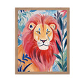 Poster Master Lion Poster - Lion Portrait Print - Wildlife Art - Gift for Veterinarian, Animal Lover - Perfect Wall Decor for Li