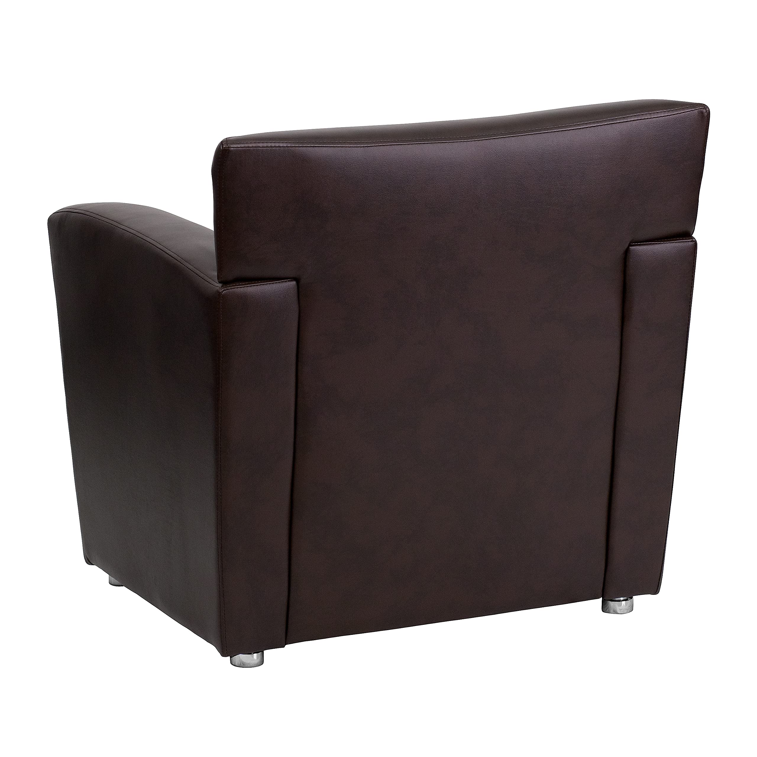 Flash Furniture 1Bn Majesty Leathersoft Office Guest And Reception Chairs Brown (2
