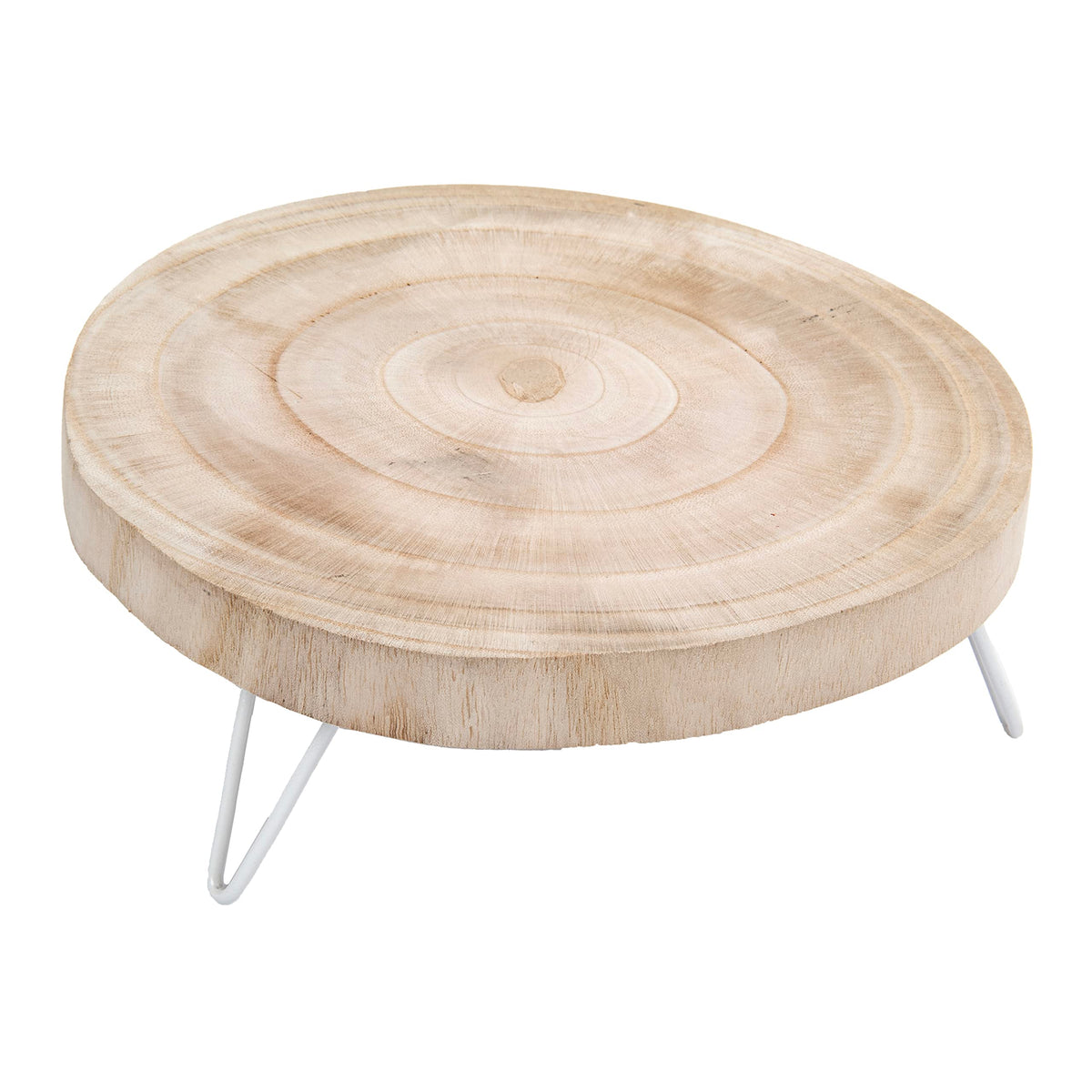 Creative Co-Op Decorative Paulownia Wood Pedestal, Natural