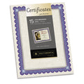 Southworth Ct1R Foil-Enhanced Parchment Certificates Ivory/Blue/Silver 24 Lb 8.5 X 11 15/Pk