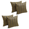Blazing Needles Polyester Jacquard Throw Pillow, 17", Royal Wedding 4 Count