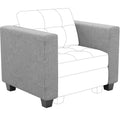Belffin Armrest Module for Modular Sectional Sofa Couch Side Armrest for Sectional Modular Sofa Fabric Light Grey