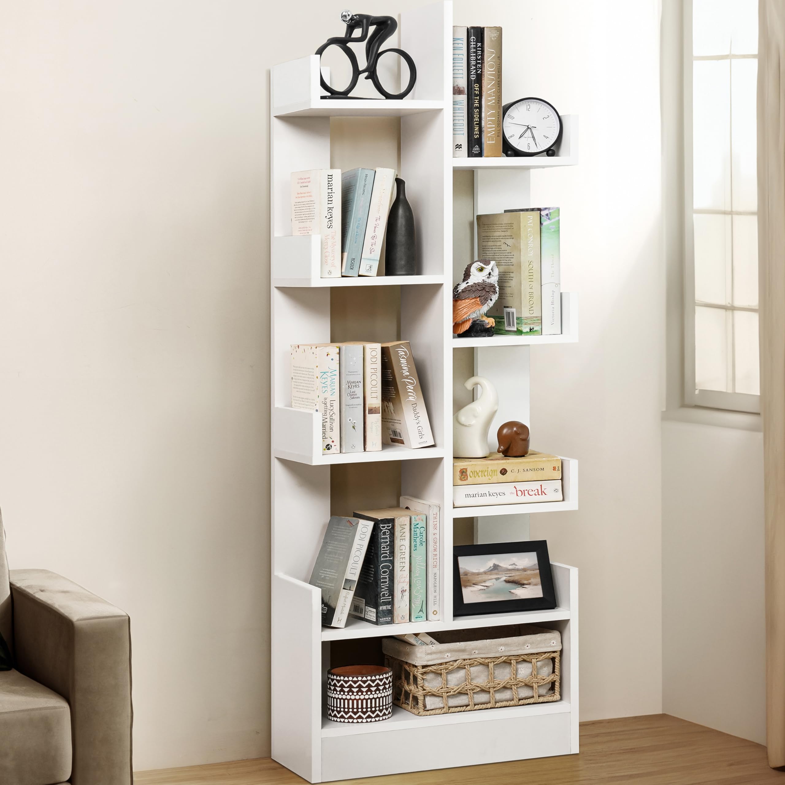 About Space Open Book Shelf Book Storage Display Rack  Engineered Wood Multipurpose Book Storage Display Organizer Rack With So