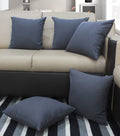 Airwill Cotton Plain Grey Themed Cushion Covers For Cushions & Pillows (Grey, Pack Of 5)