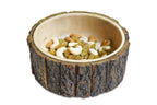 Gocraft Wood Potpourri Bowl With Tree Bark, Small, 6' Diameter X 3' Height, Wooden Decorative Bowl
