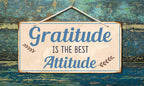 883Hs Gratitude Is The Best Attitude 5'X10' Aluminum Hanging Novelty Sign