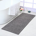 Noahas 24  x60   Grey Long Bathroom Rugs Runner,Absorbent Bath Mats for Bathroom Non-Slip,Washable Carpet,Soft Plush Chenill