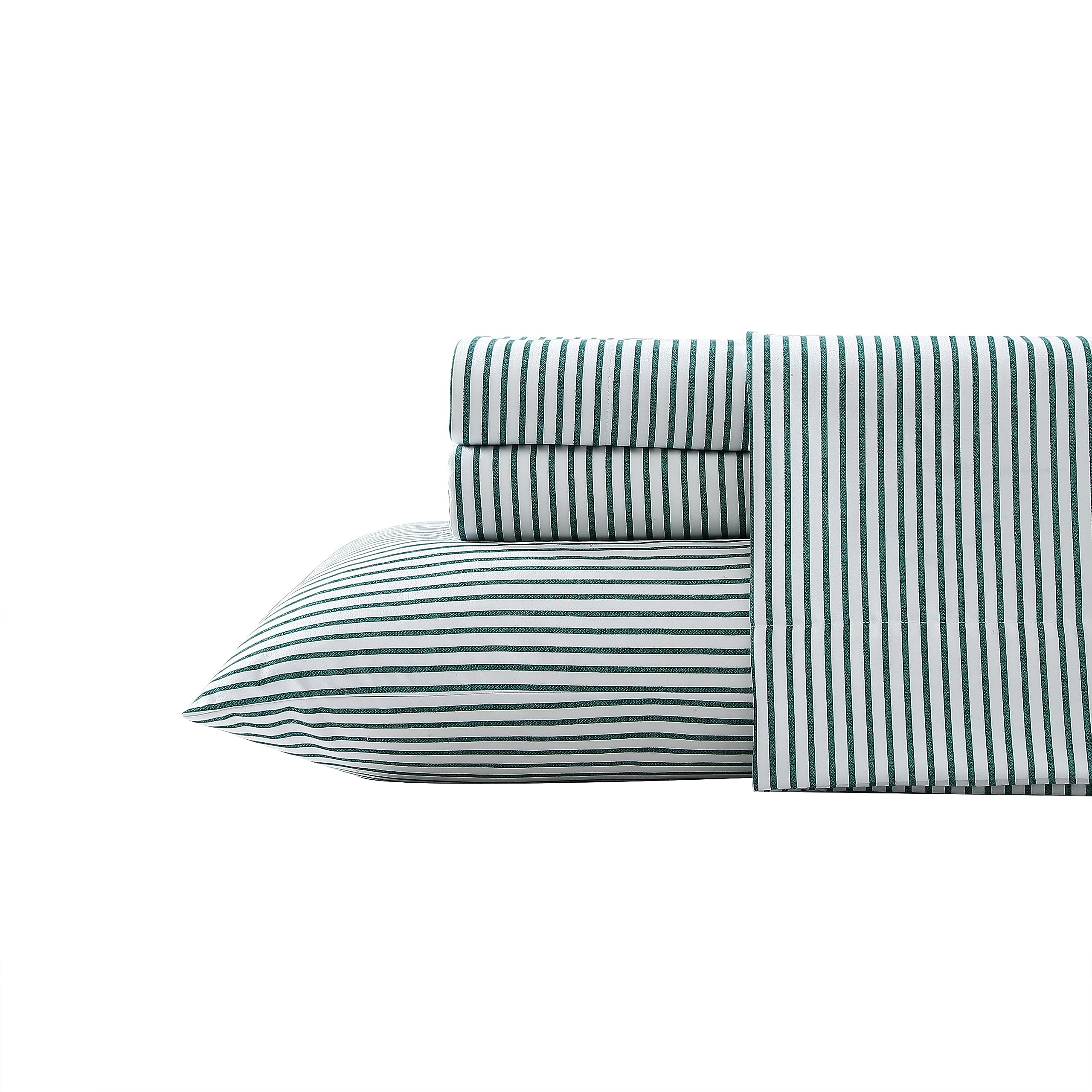 Nautica - Twin Sheet Set, Brushed Flannel Bedding Set, Soft & Cozy Home Decor (Harmead, Twin)