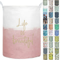 Aouker Merdes 19.7       Waterproof Foldable Laundry Hamper, Dirty Clothes Laundry Basket, Linen Bin Storage Organizer for Toy C