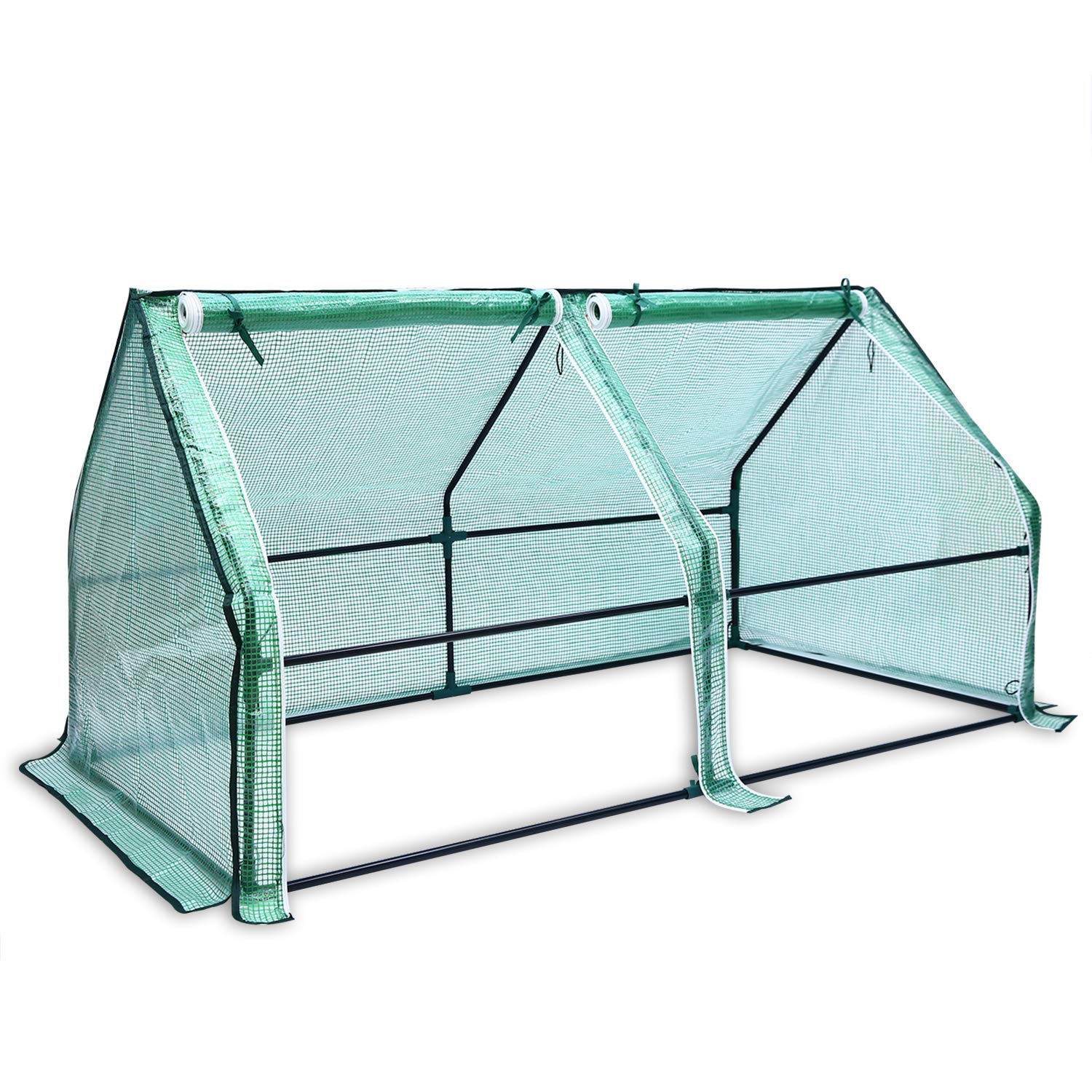 Ohuhu Portable Mini Greenhouse, 71'X36'X36' Greenhouses For Outdoors With Dual Large Zipper Doors & Ground Stakes, Waterproof