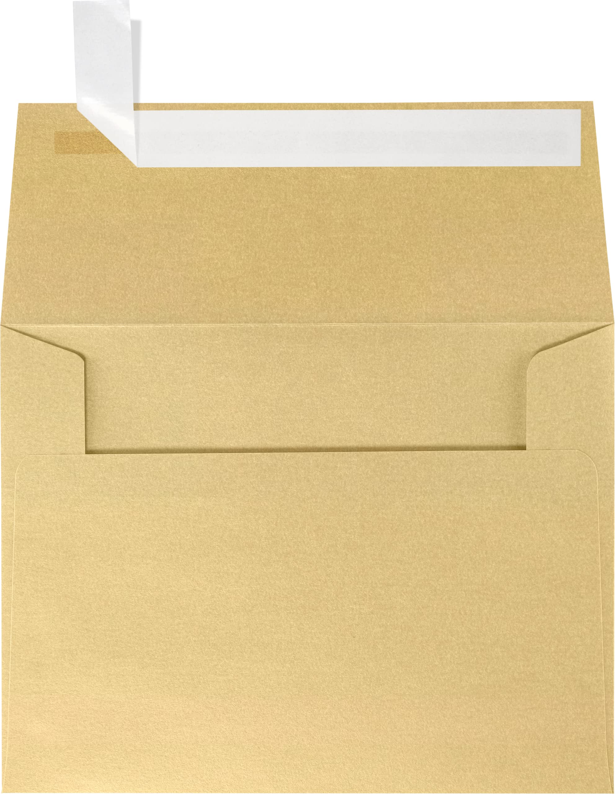 Luxpaper A2 Invitation Envelopes | Peel & Press | 4 3/8' X 5 3/4' | Blonde Gold Metallic | 80Lb. Text | 50 Qty